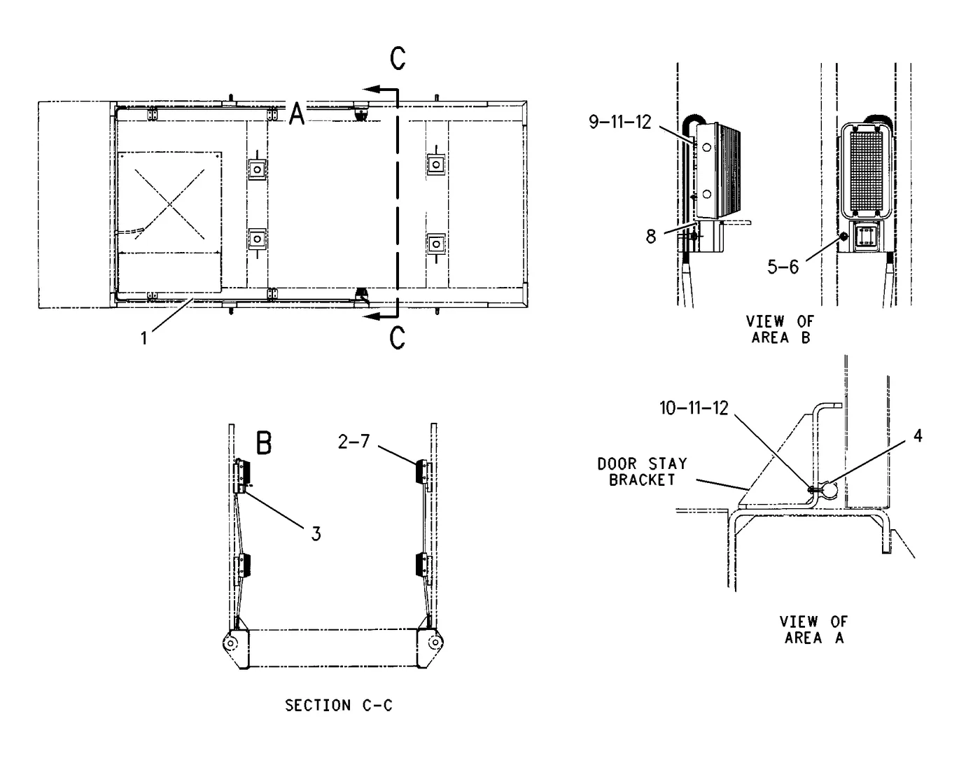 3412C · ELECTRICAL AND STARTING SYSTEM · 167-9163 CAT parts diagram