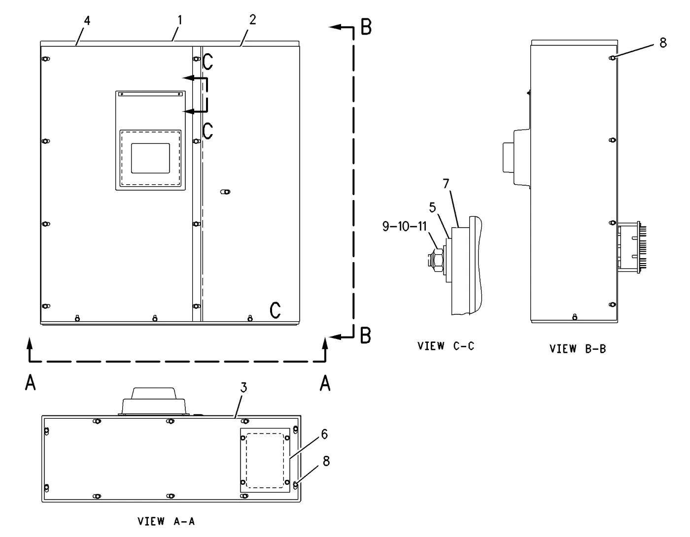 3412C · ELECTRICAL AND STARTING SYSTEM · 154-1705 CAT parts diagram