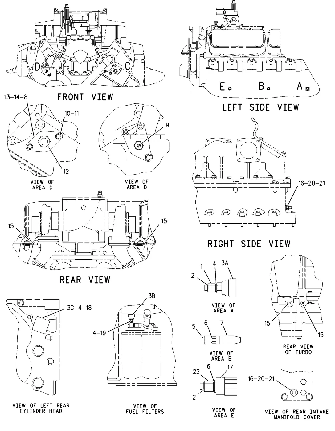 3412C · ELECTRICAL AND STARTING SYSTEM · 149-7900 CAT parts diagram