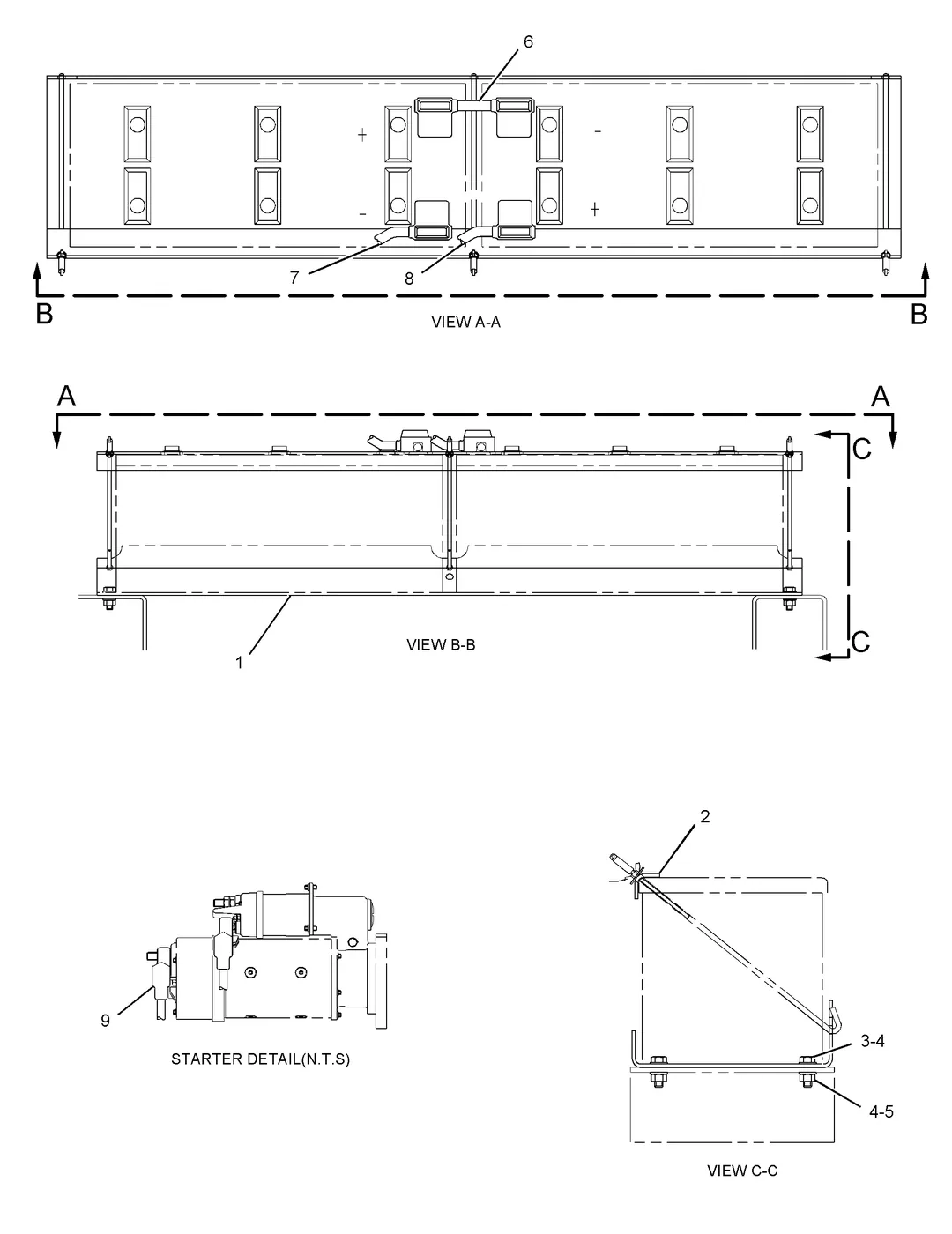 3412C · ELECTRICAL AND STARTING SYSTEM · 263-1647 CAT parts diagram