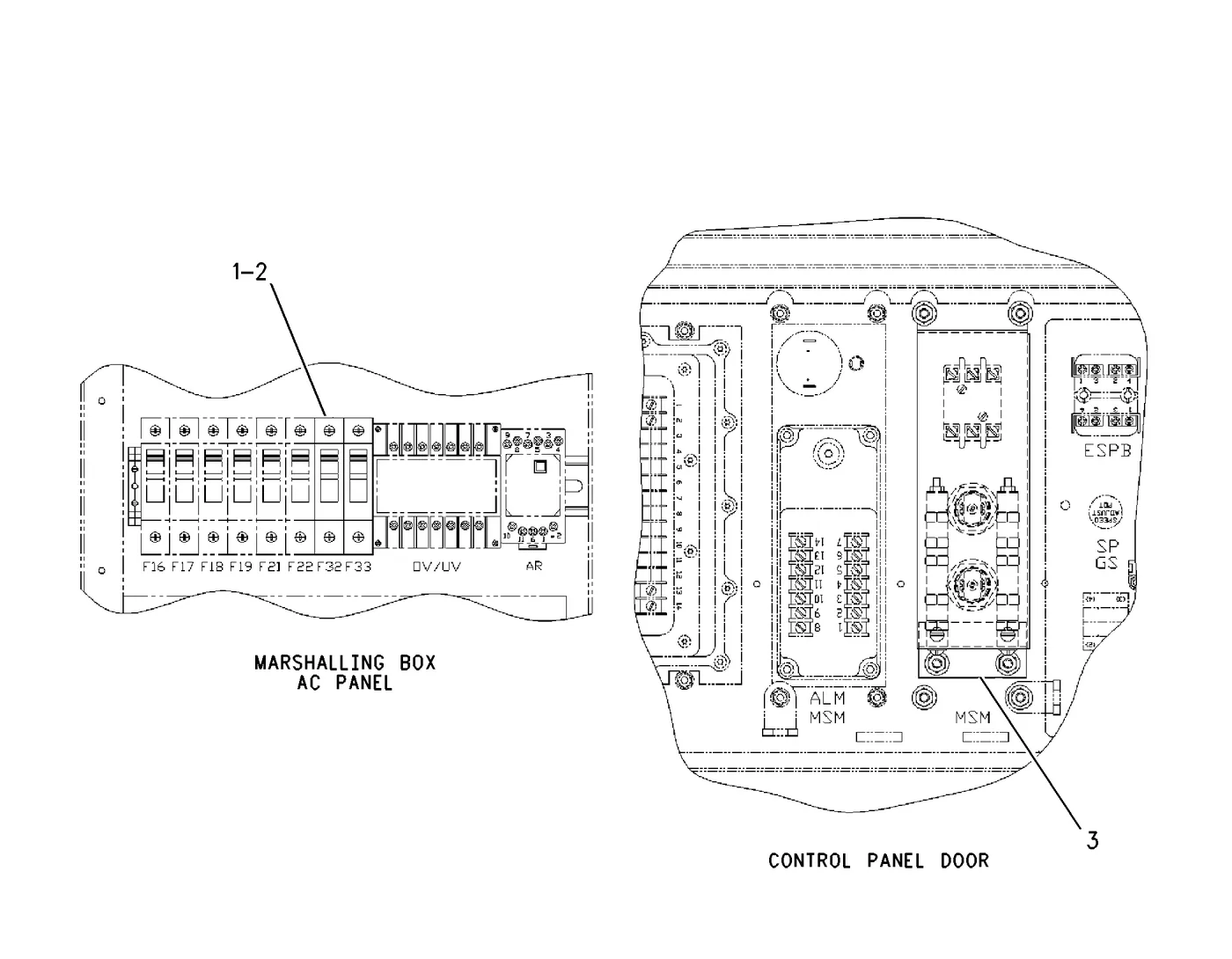 3412C · OPERATOR STATION · 155-6698 CAT parts diagram
