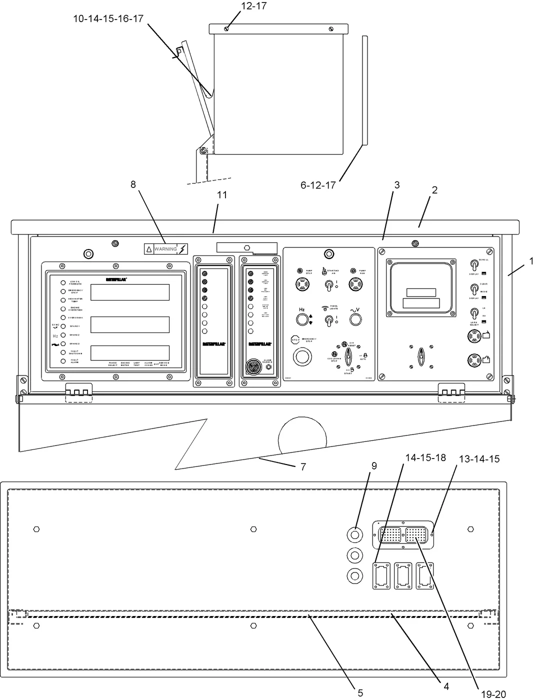3412C · OPERATOR STATION · 154-1702 CAT parts diagram