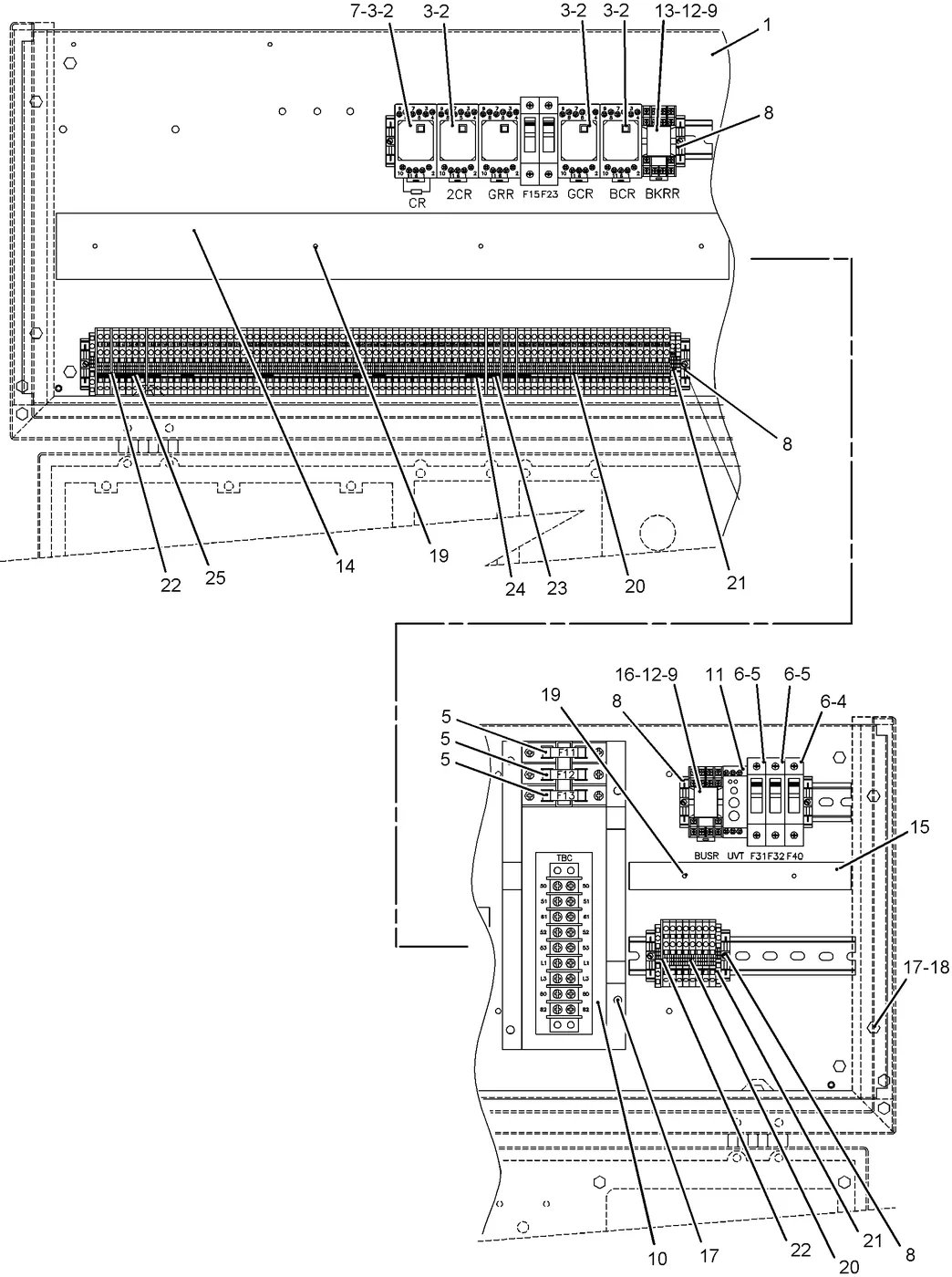 3412C · OPERATOR STATION · 154-1703 CAT parts diagram