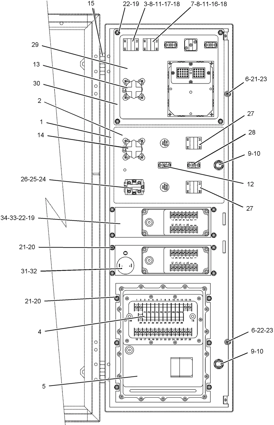 3412C · OPERATOR STATION · 154-1703 CAT parts diagram