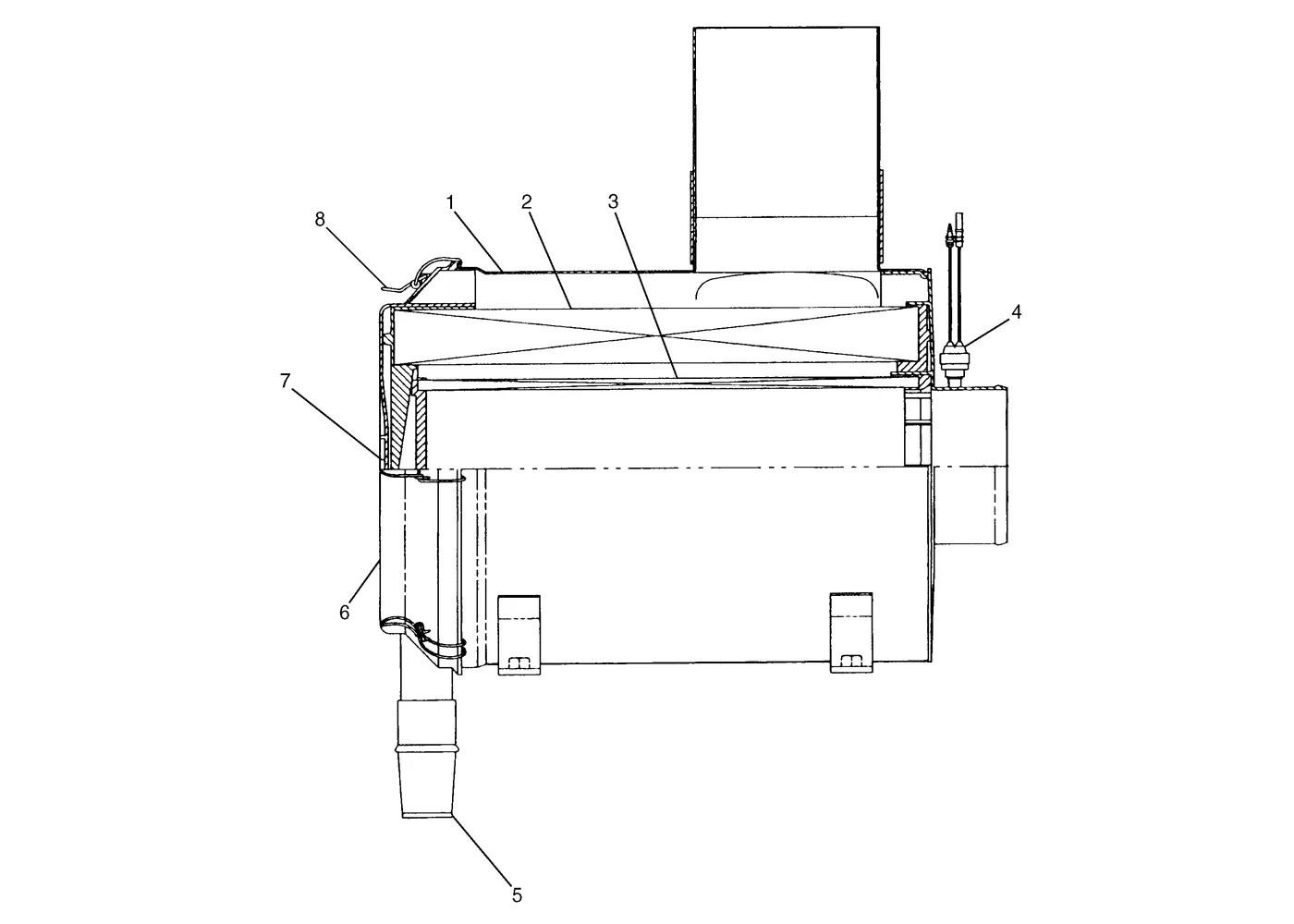 345B · AIR INLET AND EXHAUST SYSTEM · 139-8790 CAT parts diagram