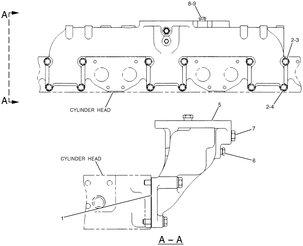 345B · AIR INLET AND EXHAUST SYSTEM · 116-5405 CAT parts diagram