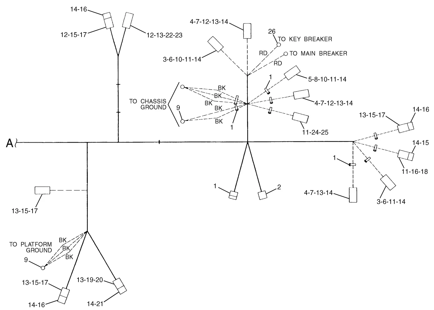 345B · ELECTRICAL AND STARTING SYSTEM · 143-1601 CAT parts diagram