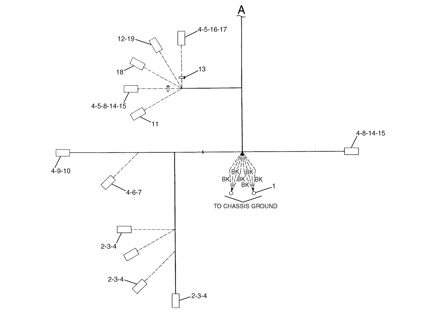 345B · ELECTRICAL AND STARTING SYSTEM · 143-1600 CAT parts diagram
