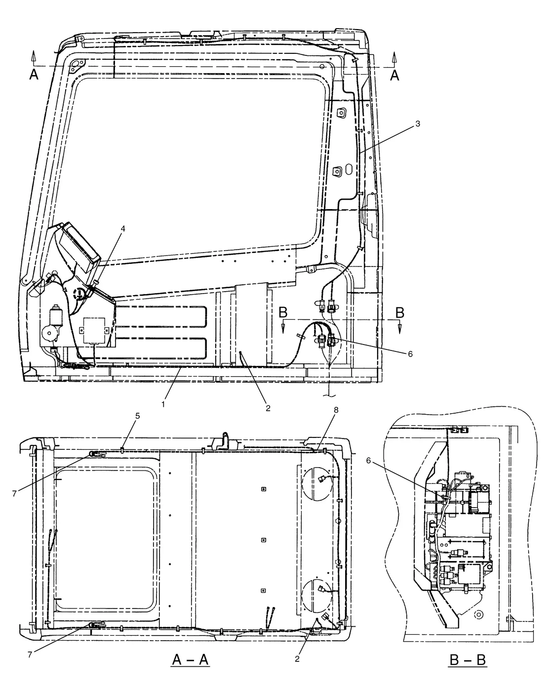 345B · ELECTRICAL AND STARTING SYSTEM · 143-1633 CAT parts diagram