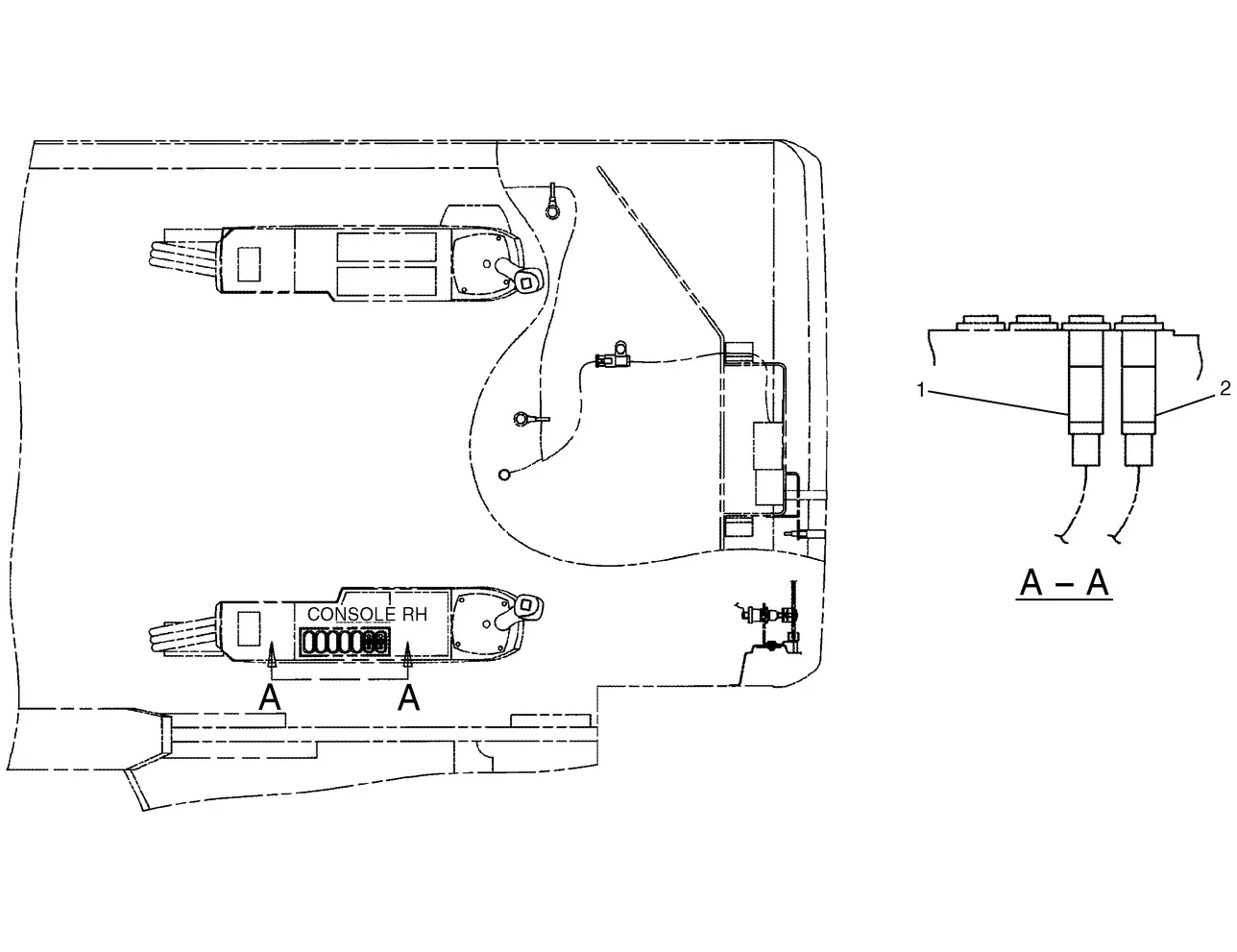 345B · ELECTRICAL AND STARTING SYSTEM · 143-1634 CAT parts diagram