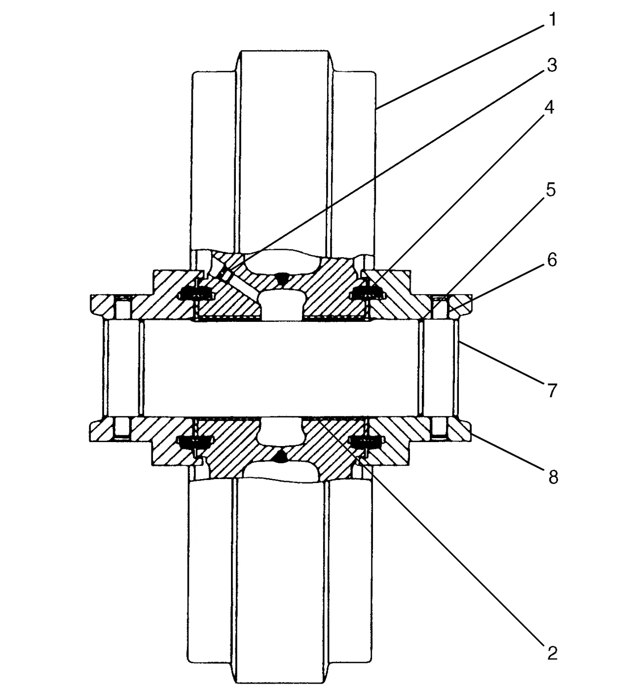 345B · FRAME AND BODY · 115-6366 CAT parts diagram