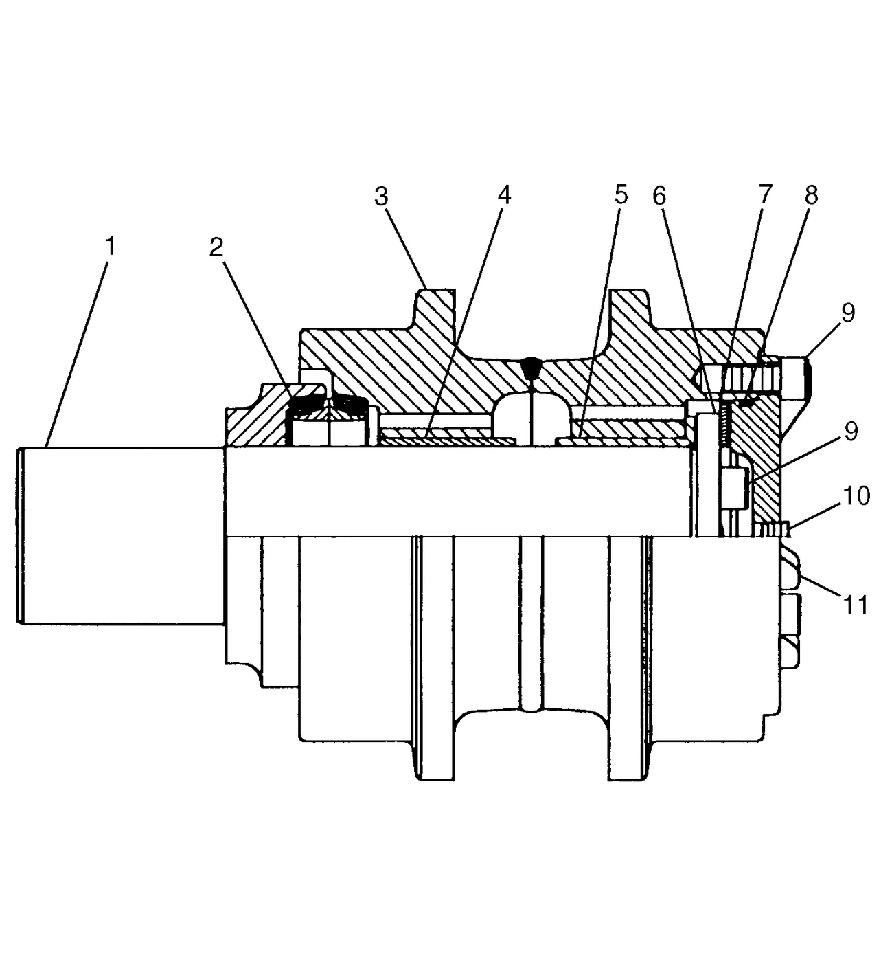 345B · FRAME AND BODY · 124-7280 CAT parts diagram