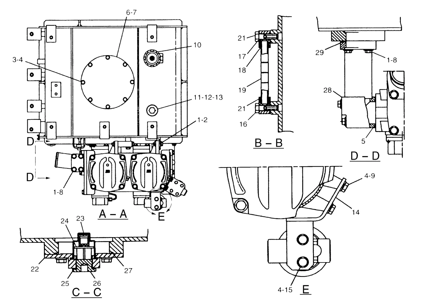 345B · HYDRAULIC SYSTEM · 126-2111 CAT parts diagram