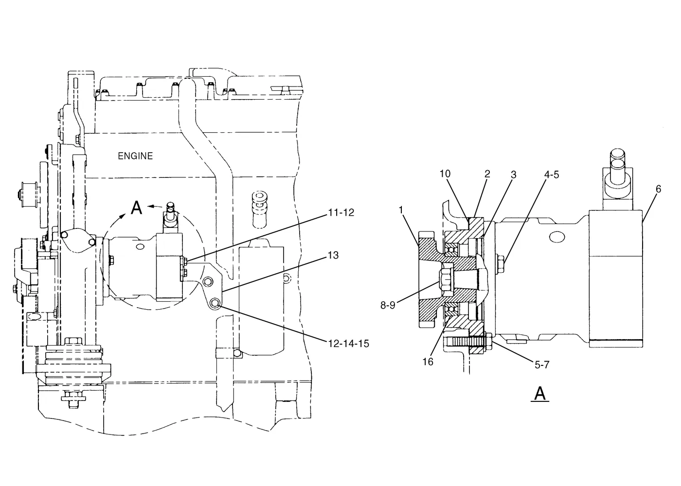 345B · HYDRAULIC SYSTEM · 131-8848 CAT parts diagram