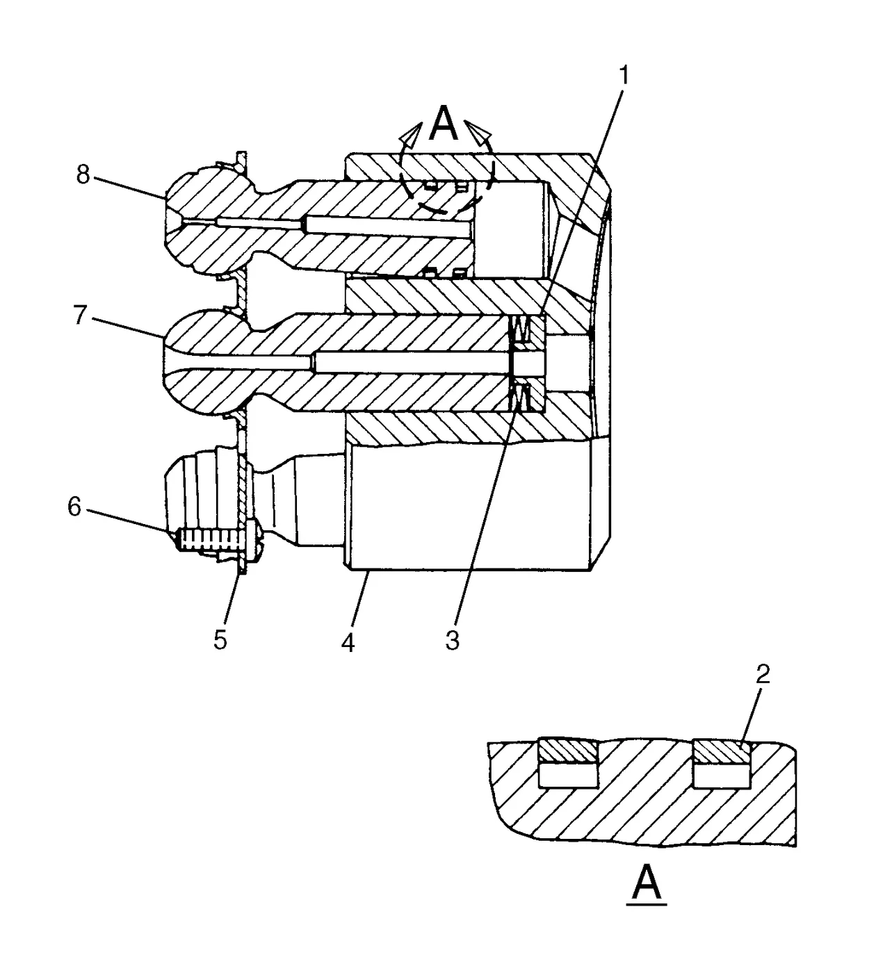 345B · HYDRAULIC SYSTEM · 142-5520 CAT parts diagram