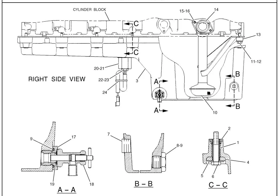 345B 9X6451 parts diagram