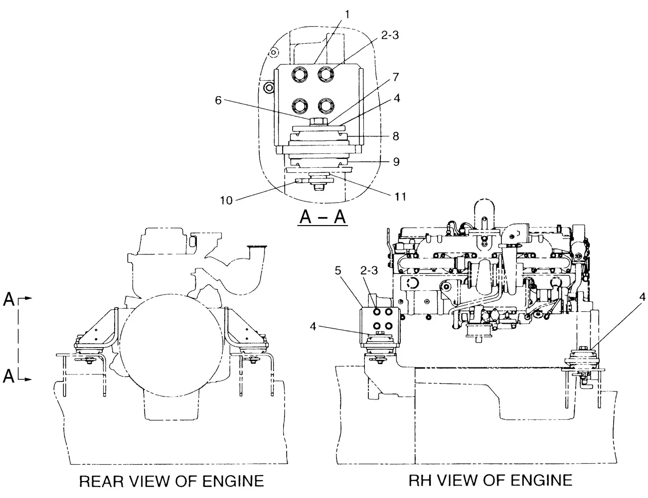 345B · BASIC ENGINE · 124-1684 CAT parts diagram