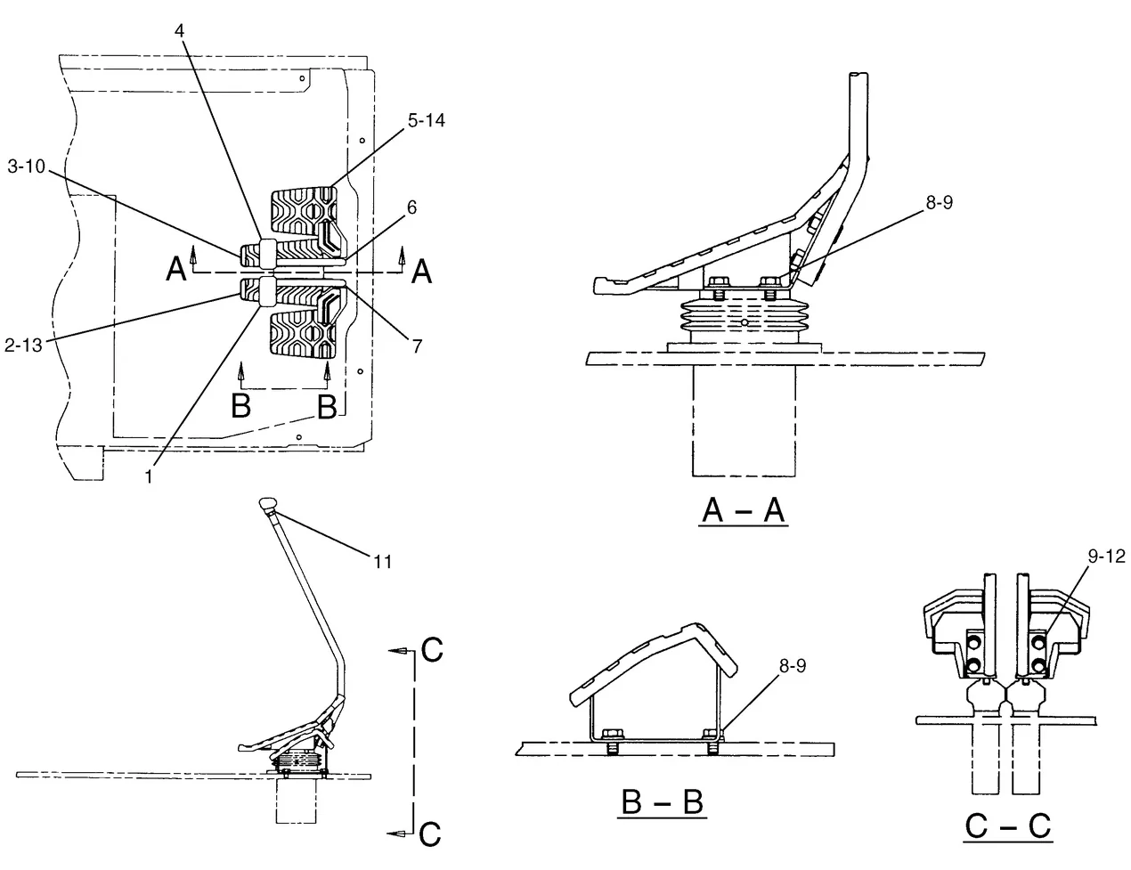 345B · HYDRAULIC SYSTEM · 111-6284 CAT parts diagram