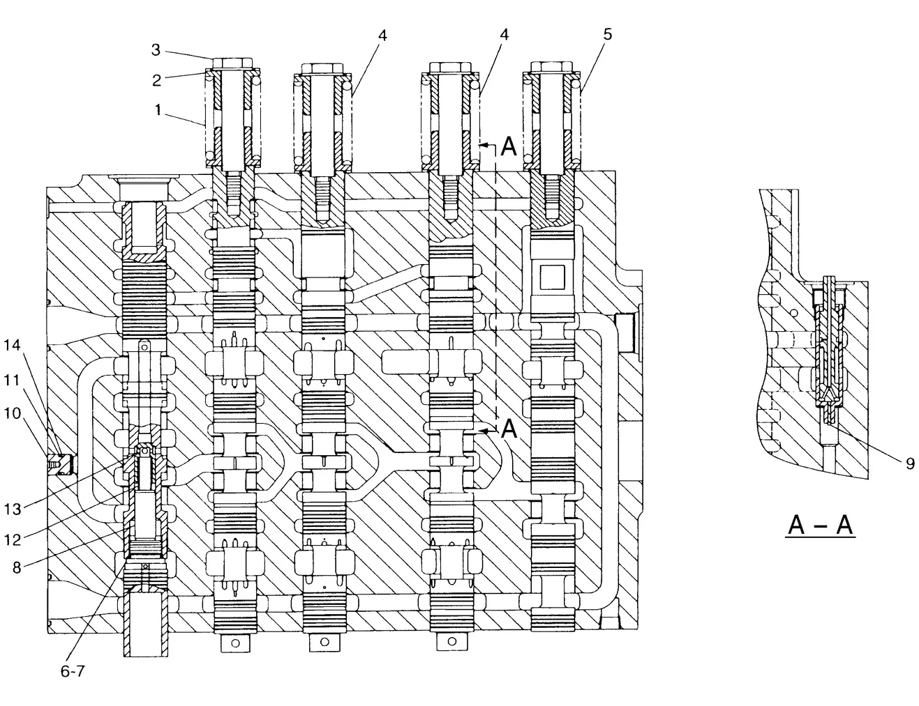 345B · HYDRAULIC SYSTEM · 122-7764 CAT parts diagram