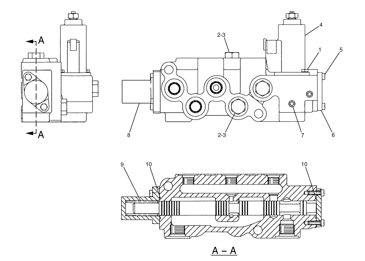345B · HYDRAULIC SYSTEM · 107-7058 CAT parts diagram