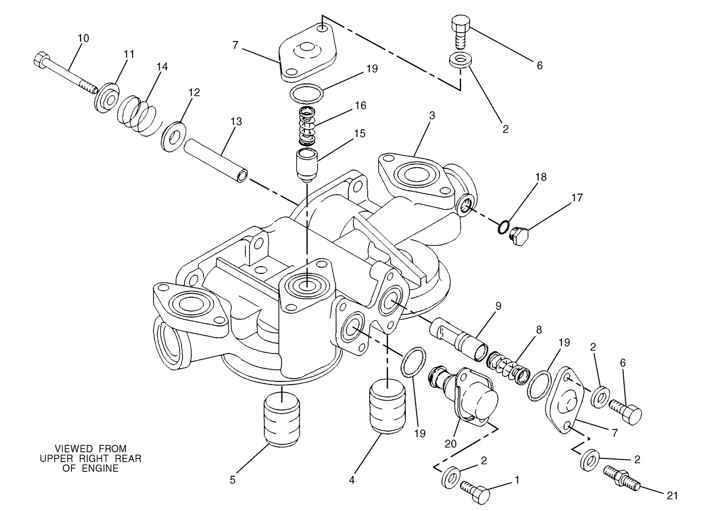 345B · LUBRICATION SYSTEM · 122-0725 CAT parts diagram