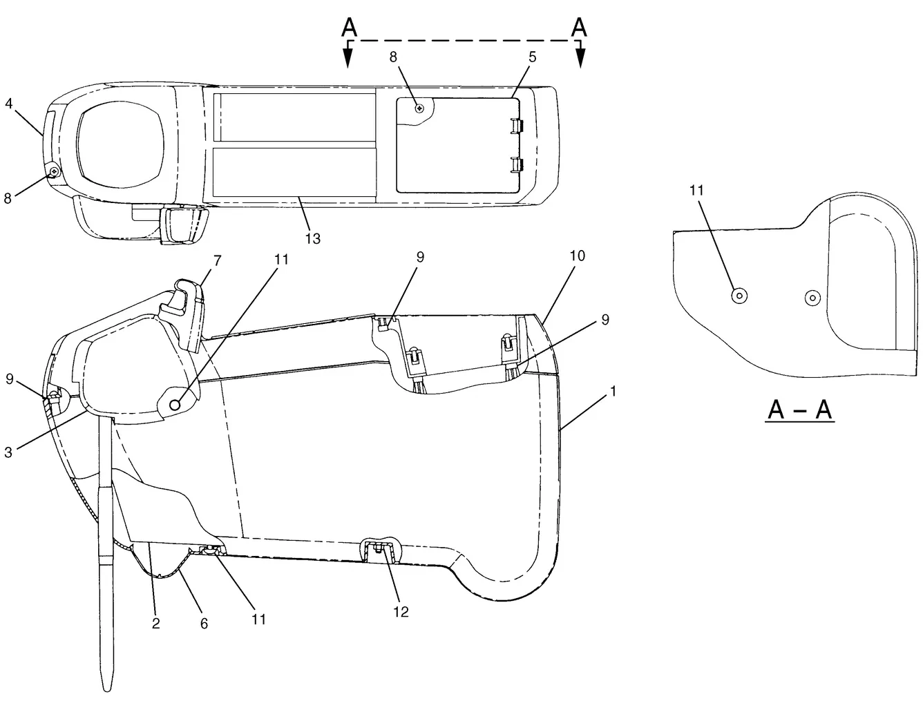 345B · OPERATOR STATION · 111-6279 CAT parts diagram