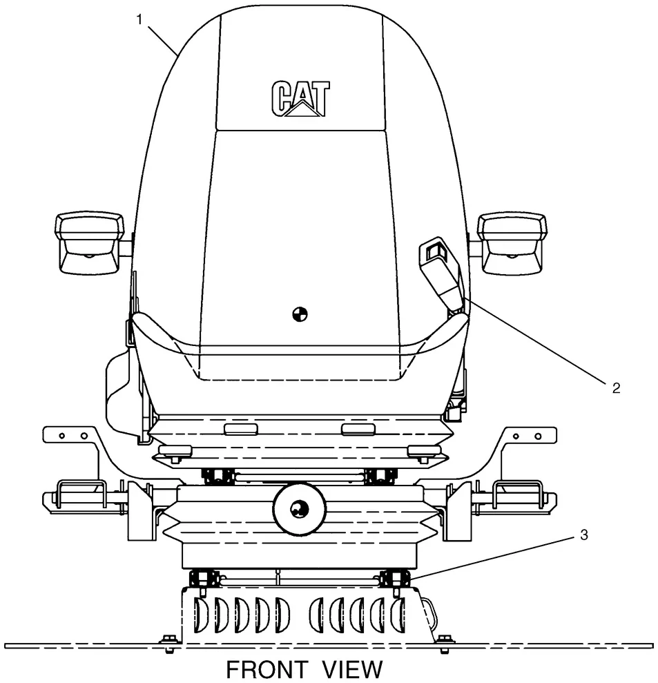 345B · OPERATOR STATION · 111-6282 CAT parts diagram