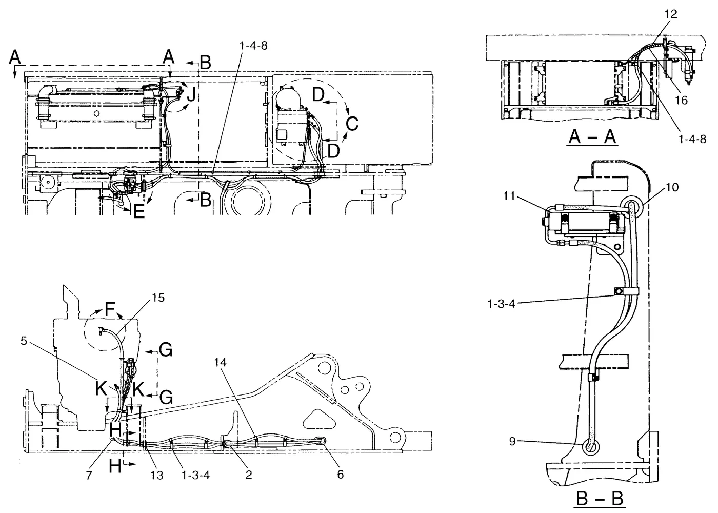 345B · OPERATOR STATION · 128-2146 CAT parts diagram