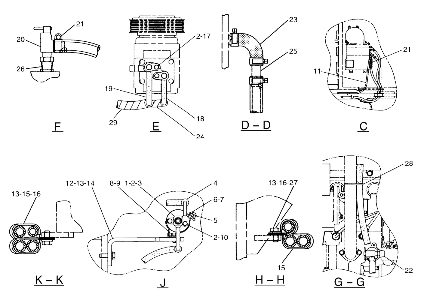 345B · OPERATOR STATION · 128-2146 CAT parts diagram
