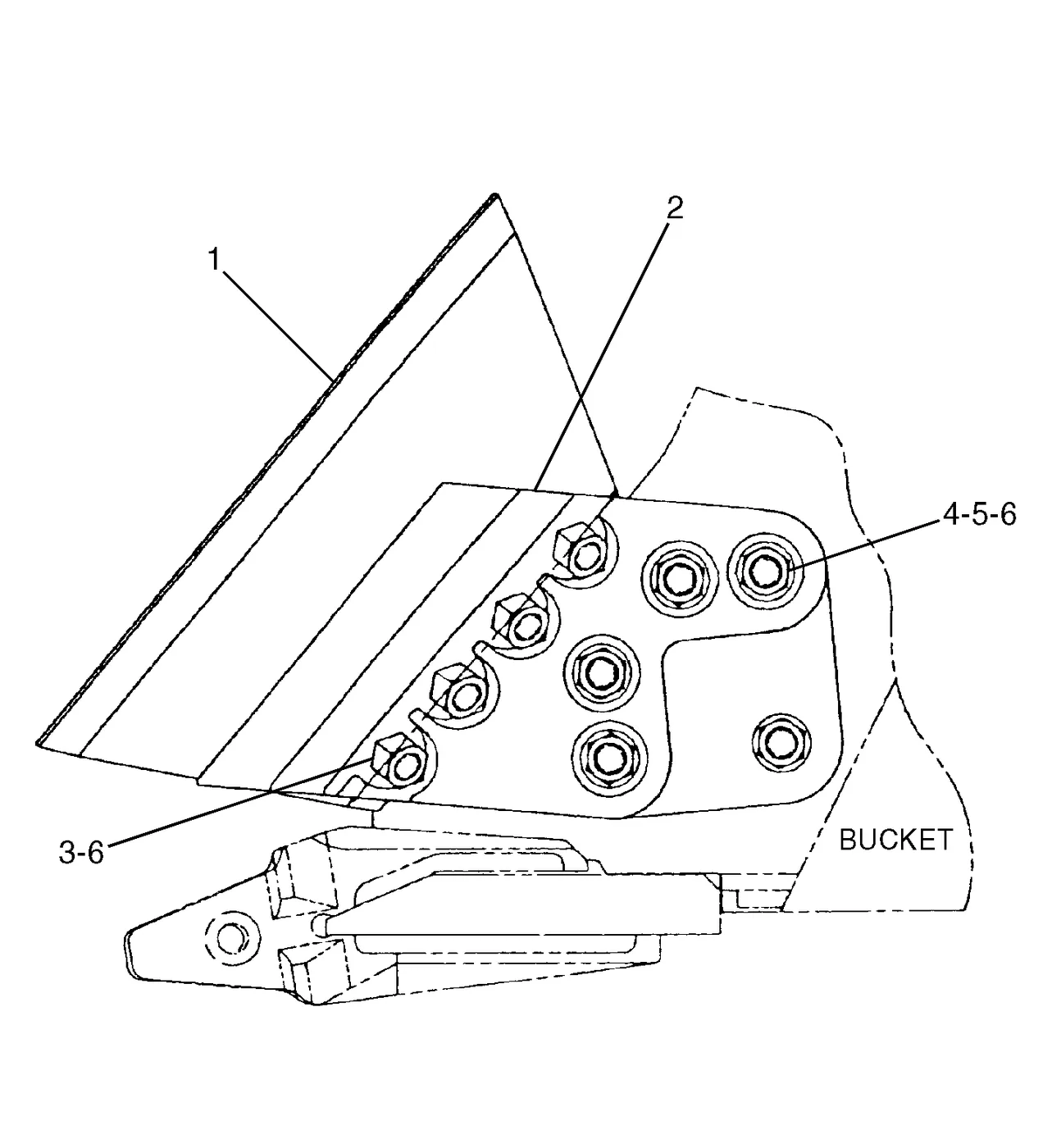 345B · IMPLEMENTS · 087-5960 CAT parts diagram