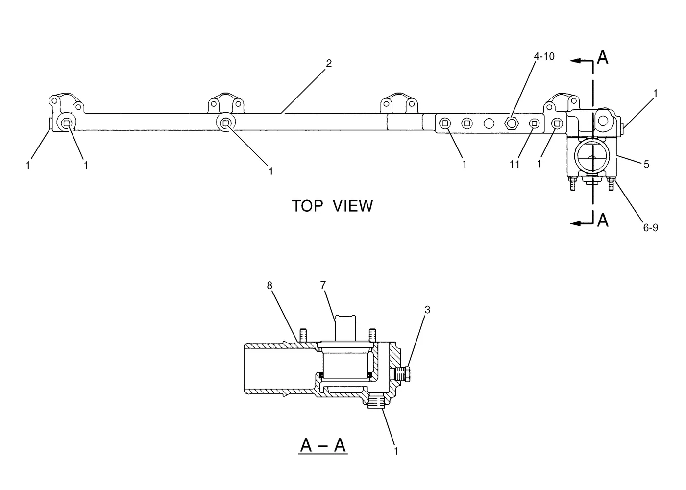 345B · COOLING SYSTEM · 143-2520 CAT parts diagram