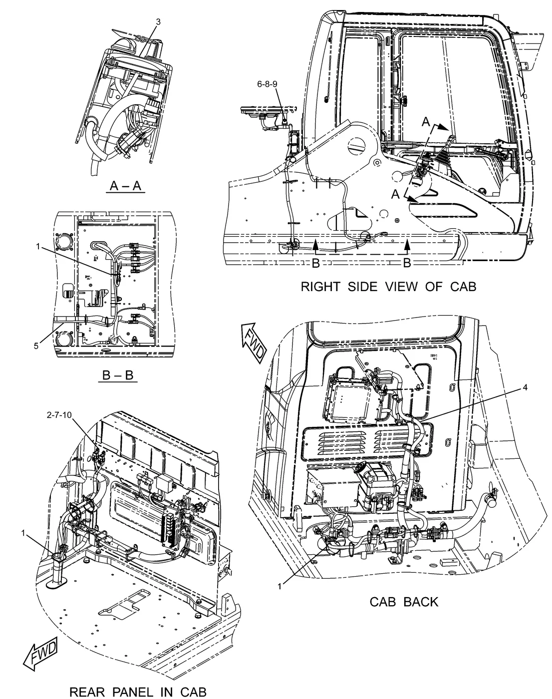 345C · ELECTRICAL AND STARTING SYSTEM · 238-1533 CAT parts diagram