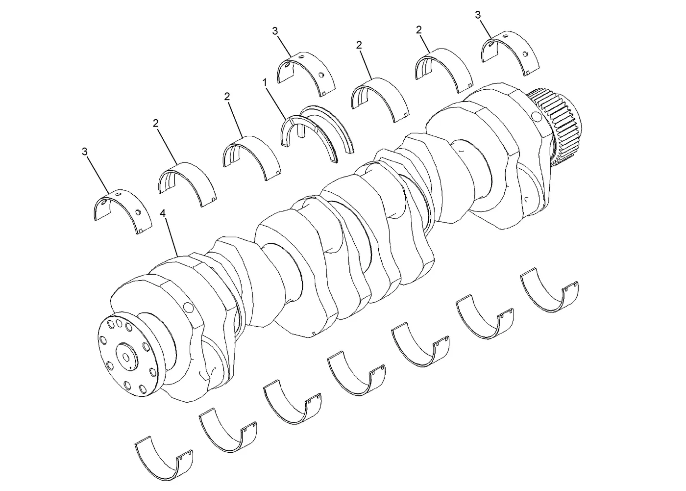 345C · BASIC ENGINE · 224-3881 CAT parts diagram