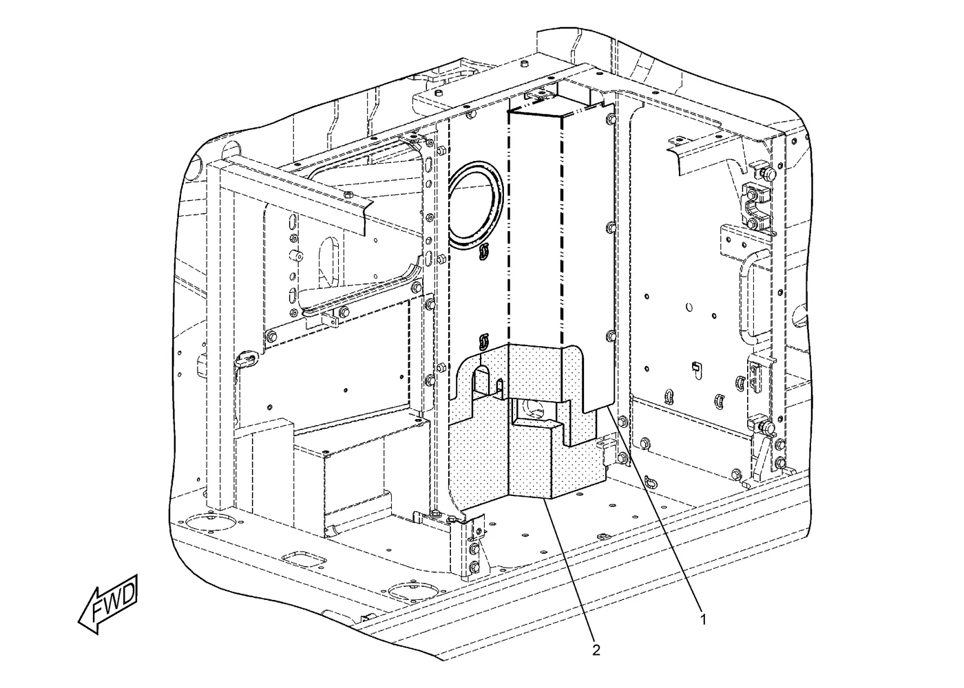 345C · FRAME AND BODY · 250-5249 CAT parts diagram