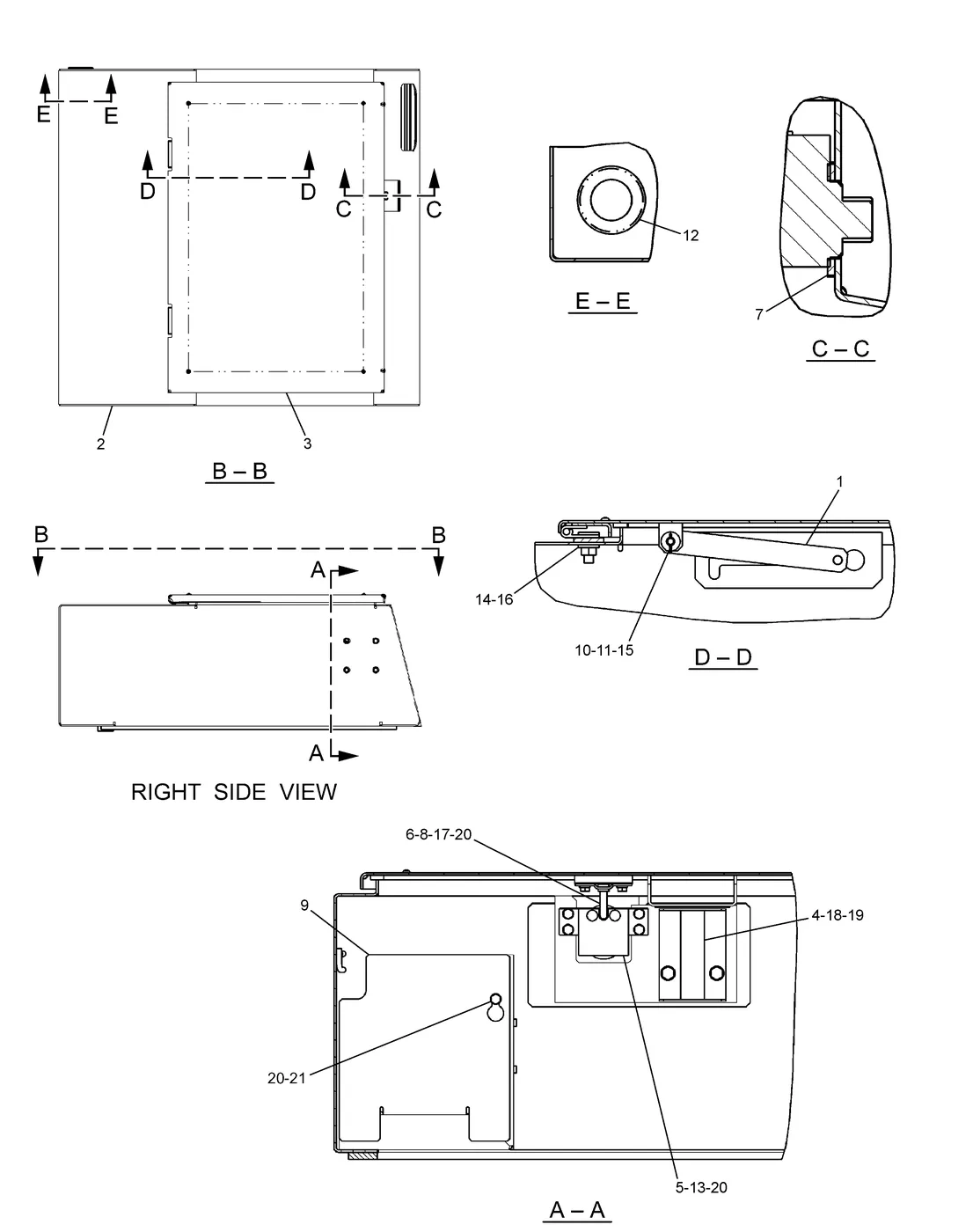 345C · FRAME AND BODY · 223-2978 CAT parts diagram