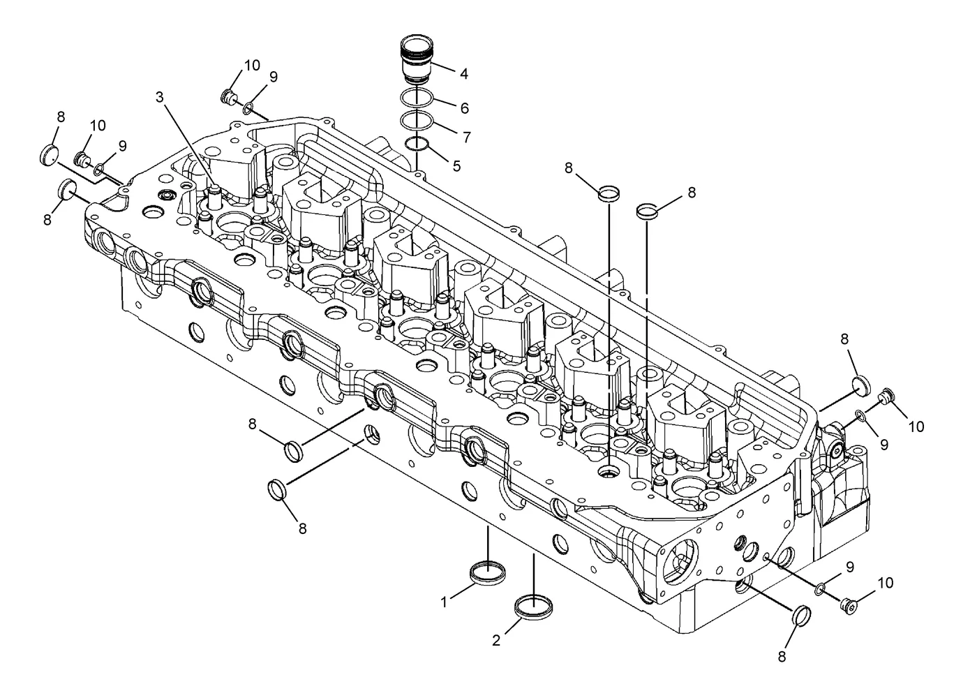 345C · BASIC ENGINE · 257-2170 CAT parts diagram