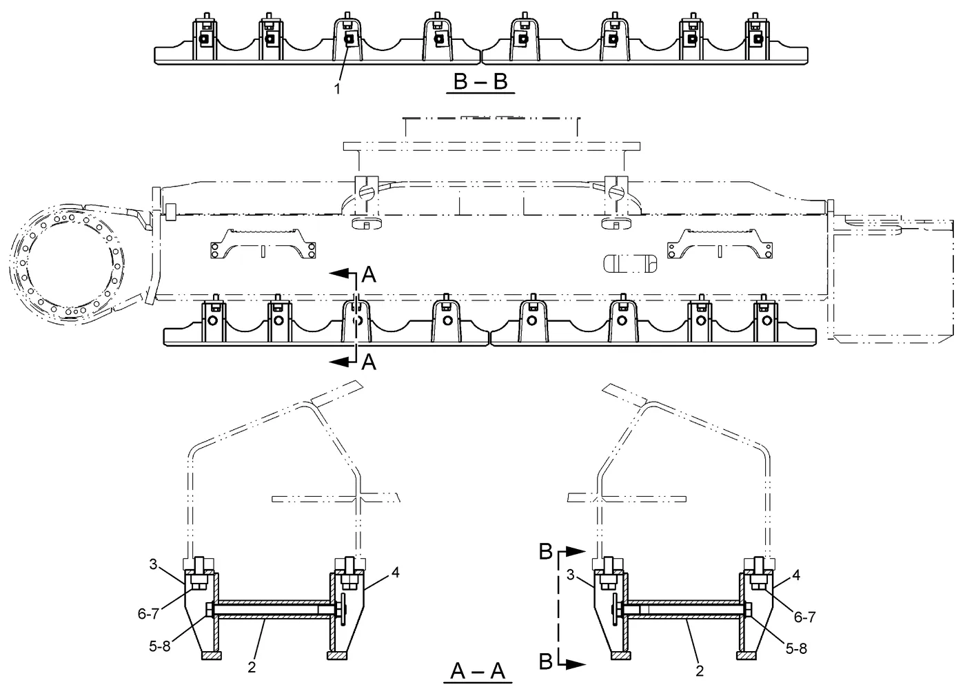 345C · FRAME AND BODY · 248-1965 CAT parts diagram