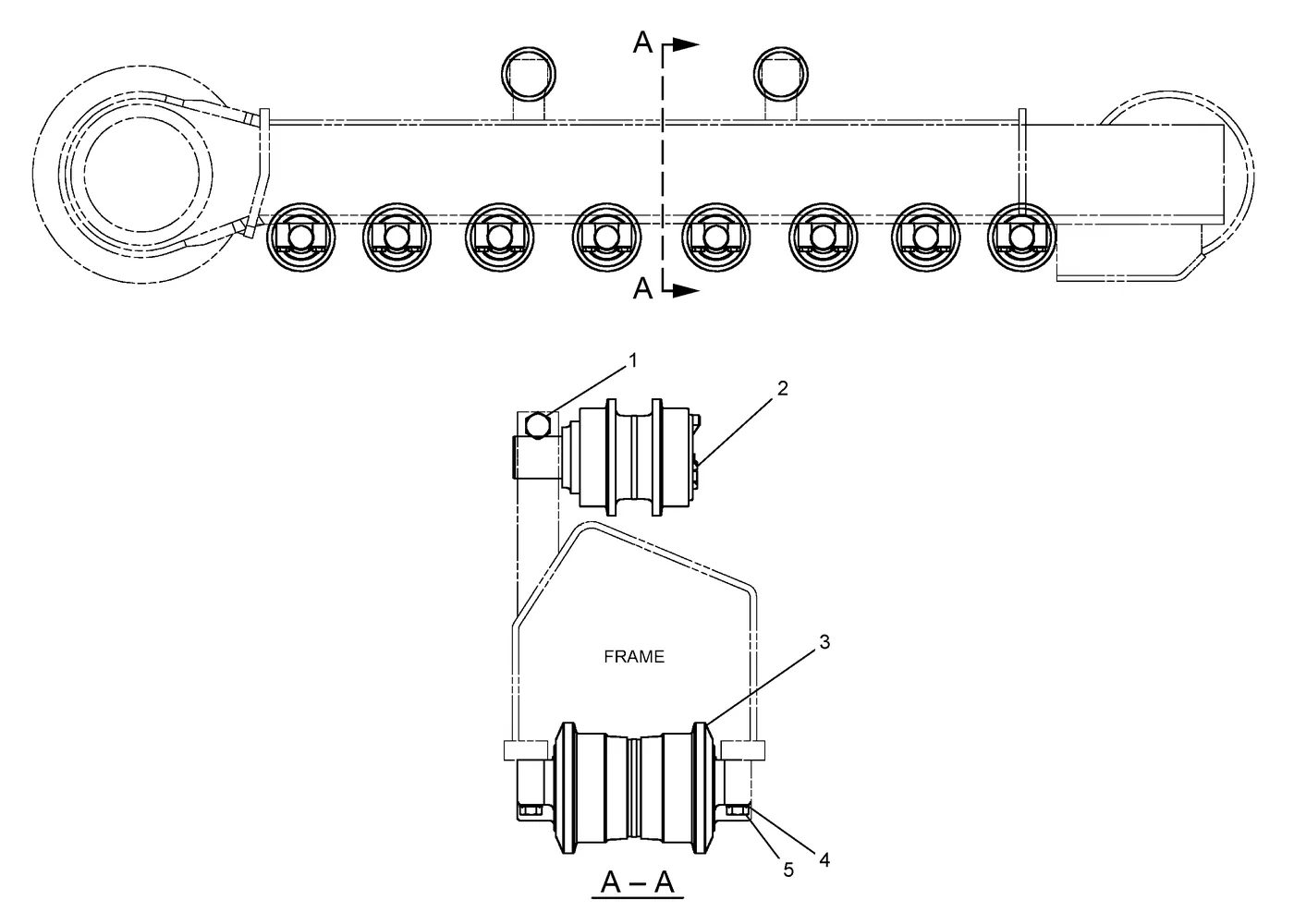 345C · FRAME AND BODY · 115-6396 CAT parts diagram