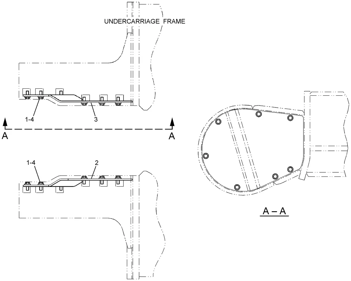 345C · FRAME AND BODY · 167-9887 CAT parts diagram