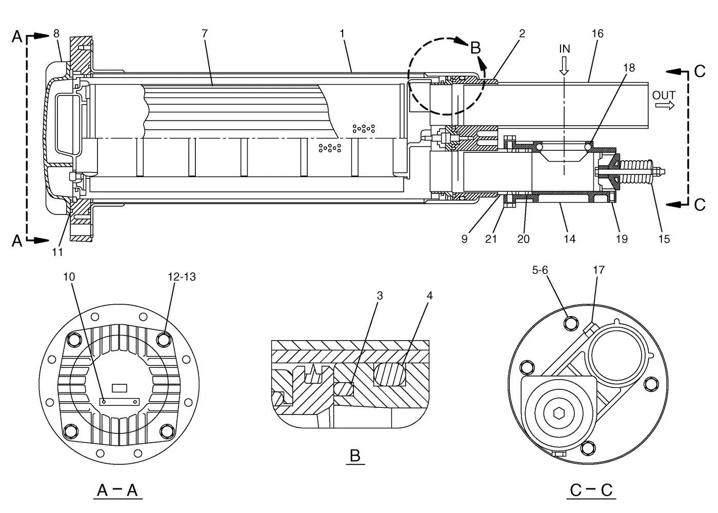 345C · HYDRAULIC SYSTEM · 188-4145 CAT parts diagram