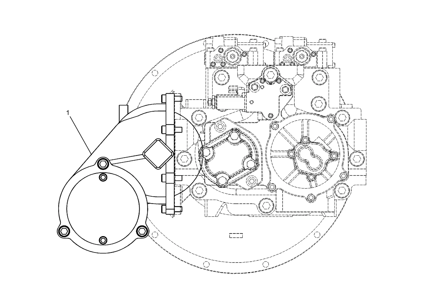 345C · HYDRAULIC SYSTEM · 225-4515 CAT parts diagram