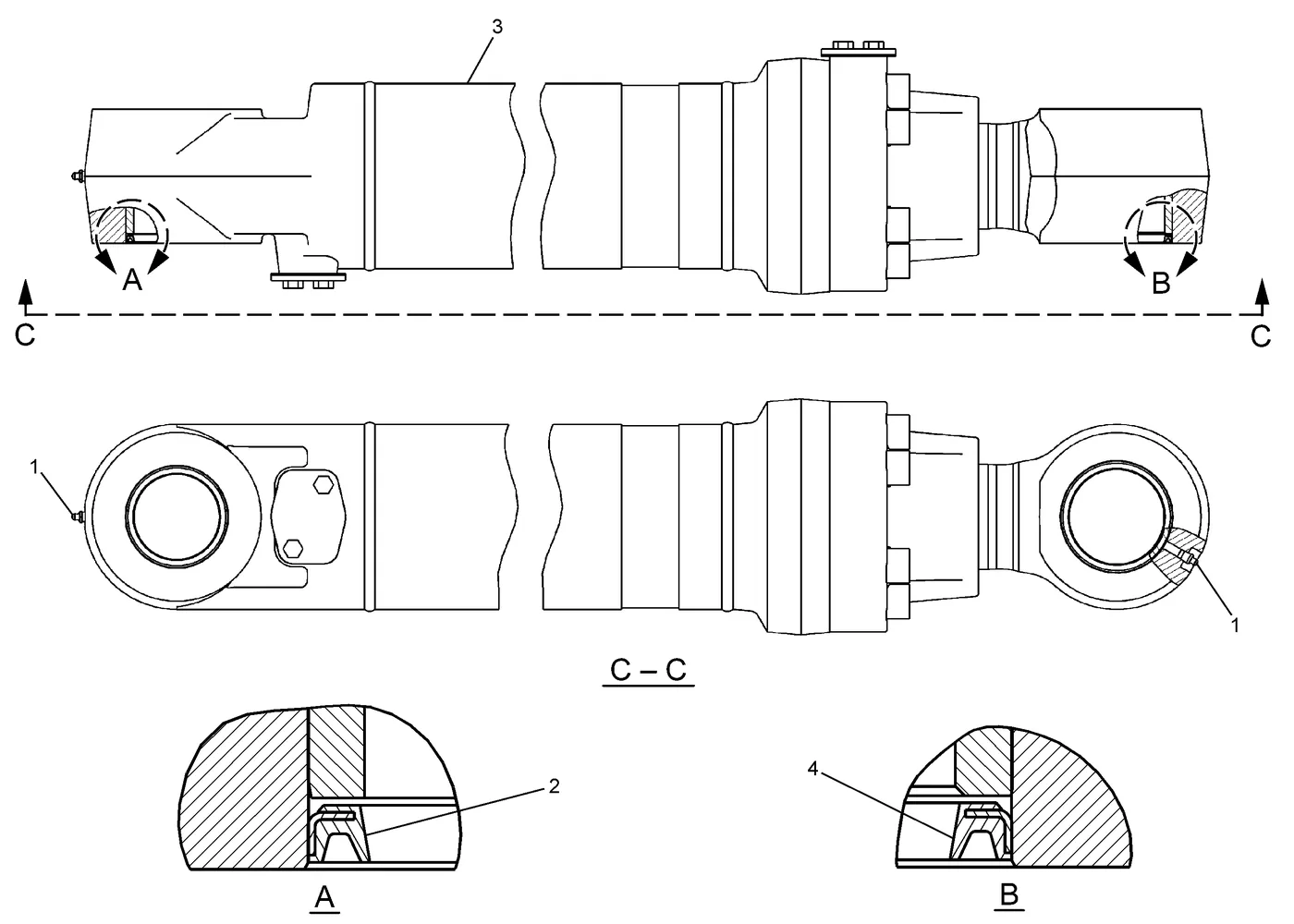 345C · HYDRAULIC SYSTEM · 225-4528 CAT parts diagram
