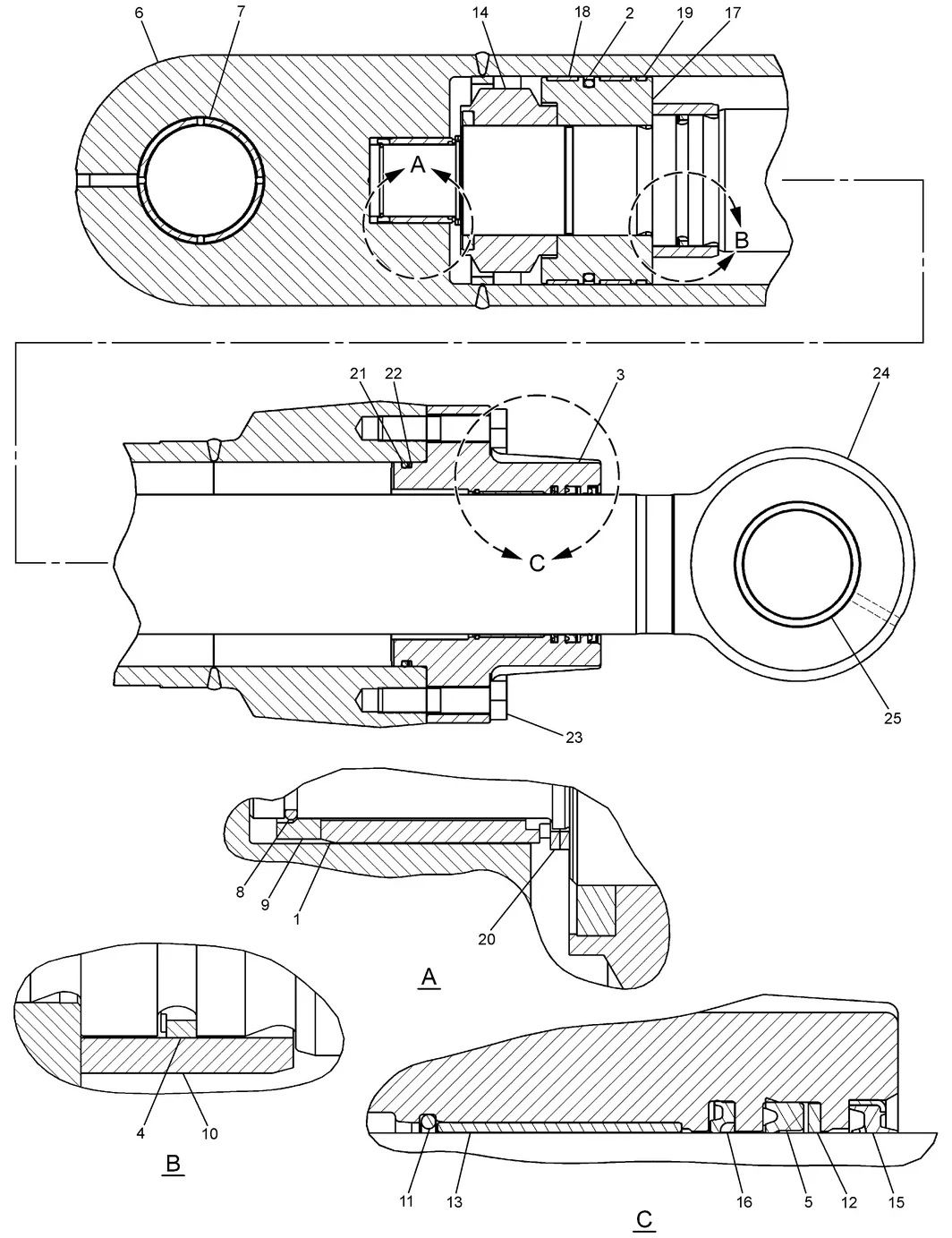 345C · HYDRAULIC SYSTEM · 225-4526 CAT parts diagram