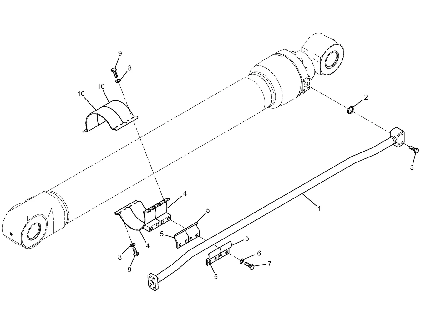 345C · HYDRAULIC SYSTEM · 129-5973 CAT parts diagram
