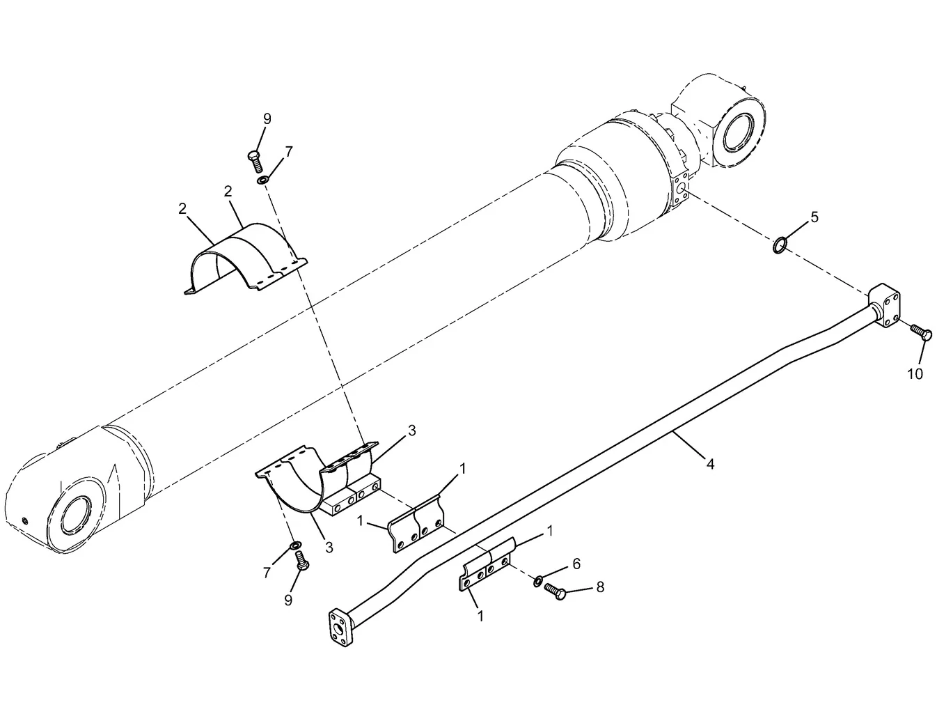 345C · HYDRAULIC SYSTEM · 245-4934 CAT parts diagram