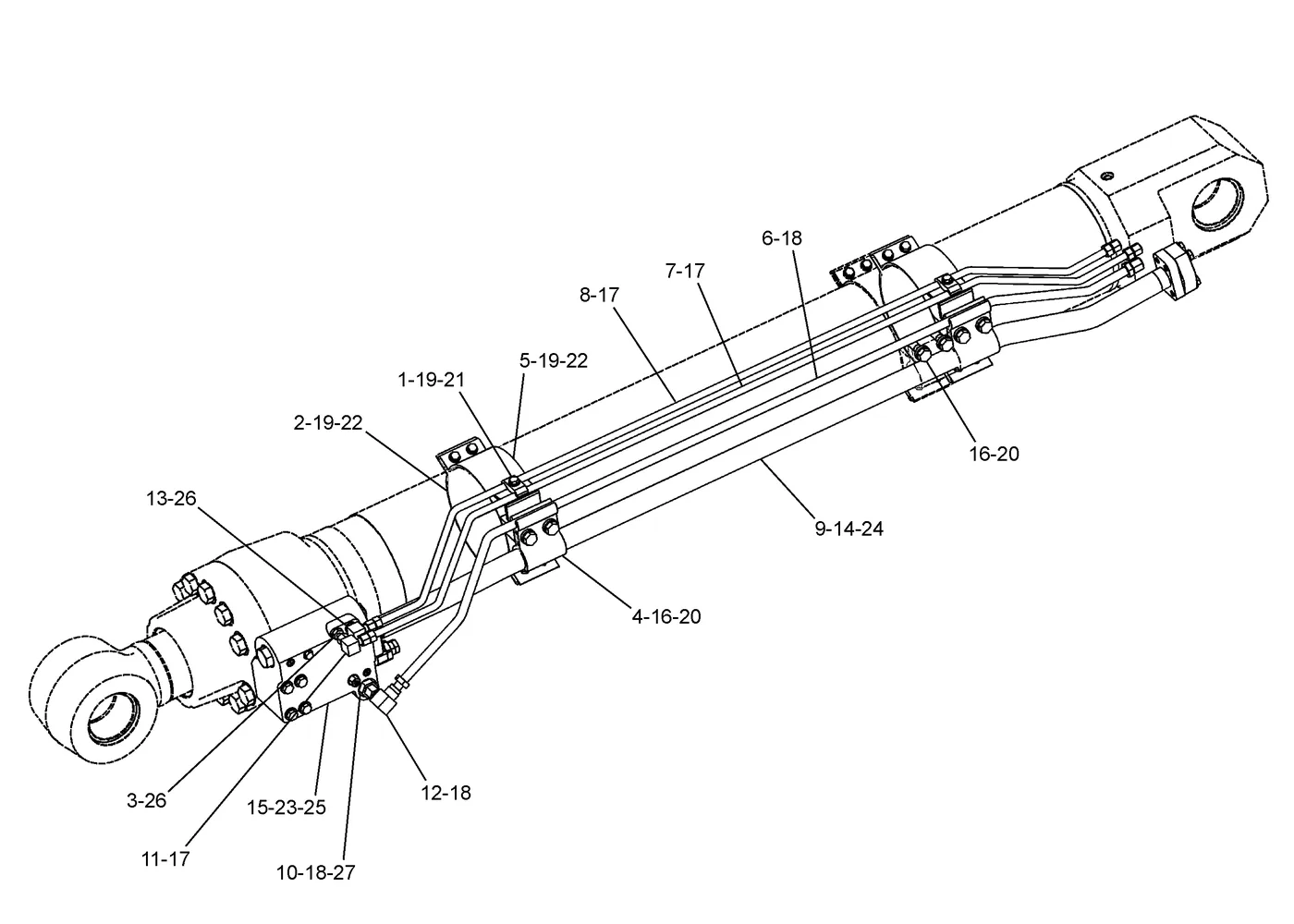 345C · HYDRAULIC SYSTEM · 230-0139 CAT parts diagram