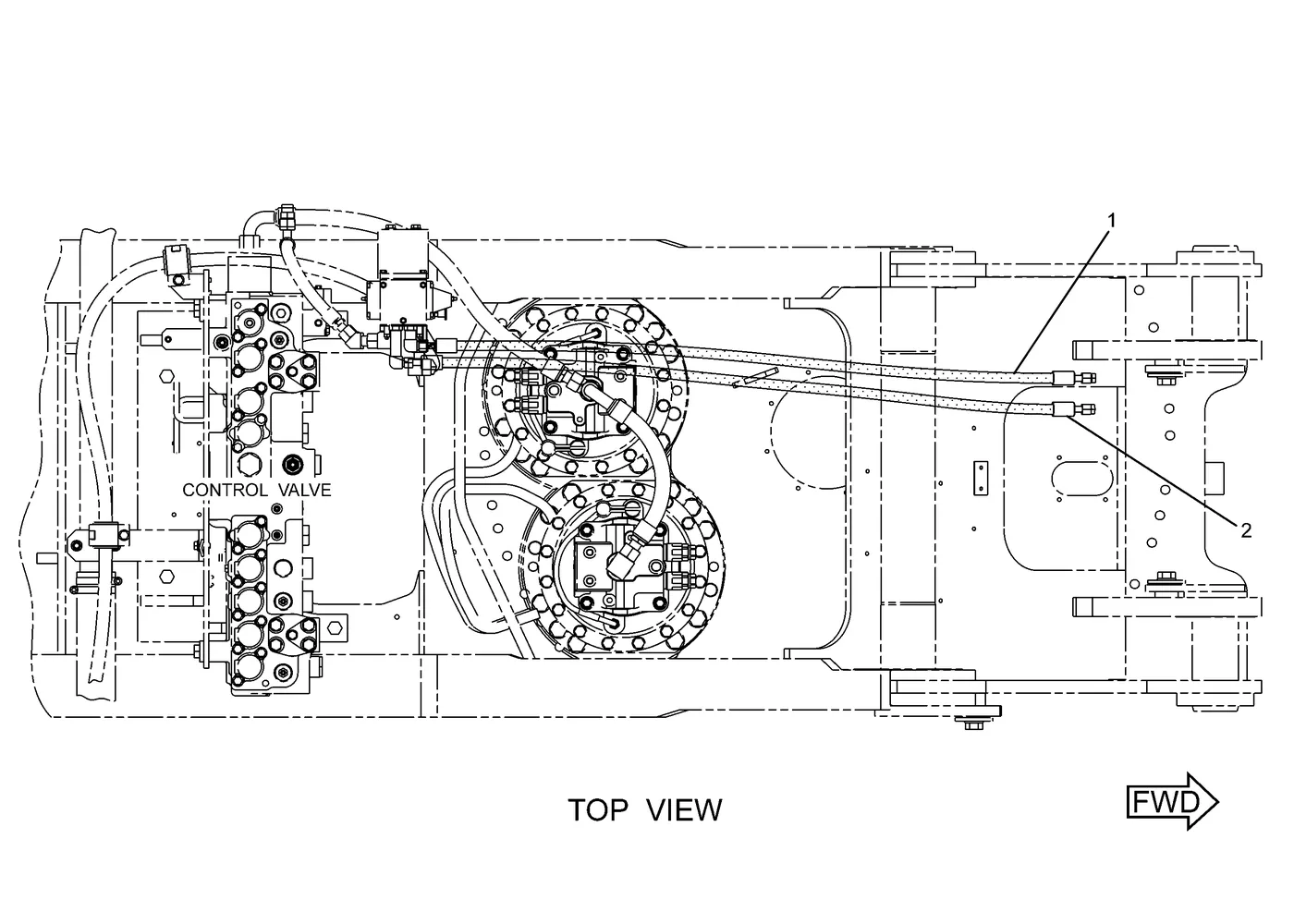 345C · HYDRAULIC SYSTEM · 227-0585 CAT parts diagram