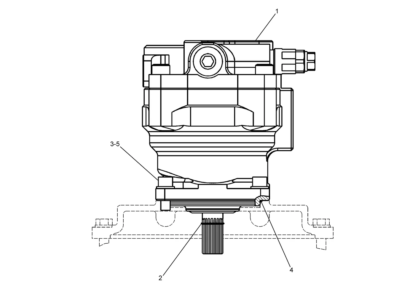345C · HYDRAULIC SYSTEM · 225-4505 CAT parts diagram