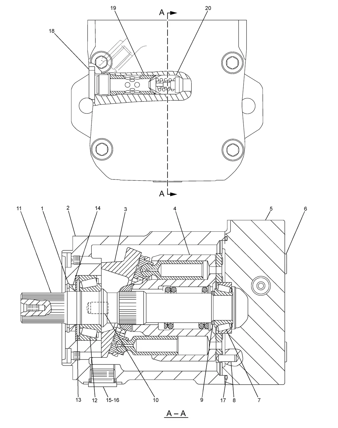 345C · HYDRAULIC SYSTEM · 242-6904 CAT parts diagram