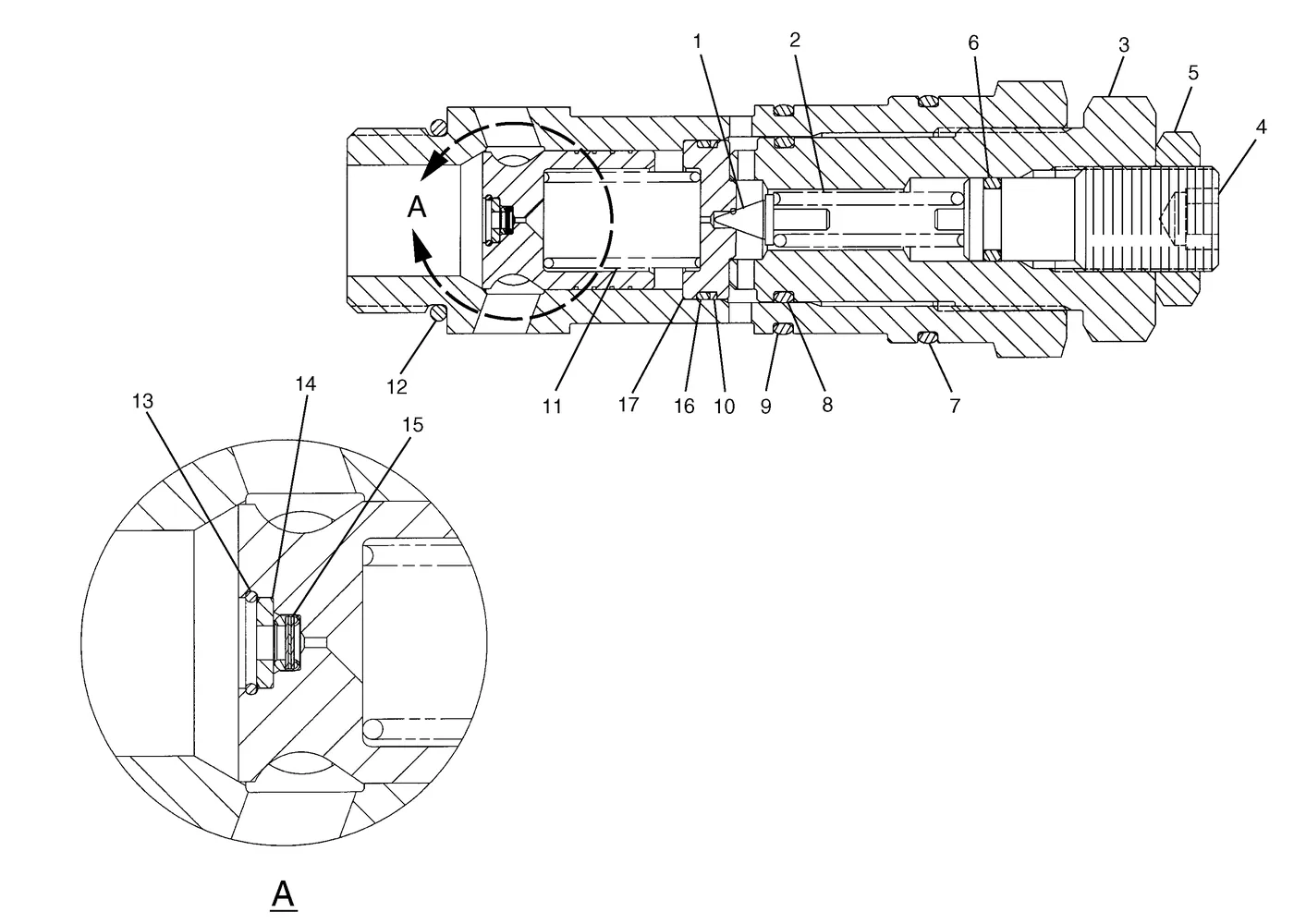 345C · HYDRAULIC SYSTEM · 171-0060 CAT parts diagram